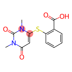 2-[(1,3-dimethyl-2,6-dioxo-1,2,3,6-tetrahydro-4-pyrimidinyl)sulfanyl]benzoic acid