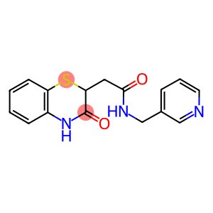 2-(3-oxo-3,4-dihydro-2H-1,4-benzothiazin-2-yl)-N-(3-pyridinylmethyl)acetamide