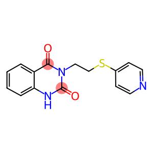 3-[2-(4-pyridinylsulfanyl)ethyl]-2,4(1H,3H)-quinazolinedione