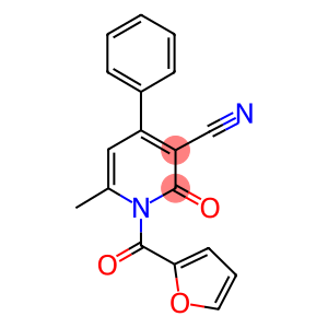 1-(2-furoyl)-6-methyl-2-oxo-4-phenyl-1,2-dihydro-3-pyridinecarbonitrile