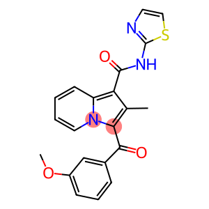 3-(3-methoxybenzoyl)-2-methyl-N-(1,3-thiazol-2-yl)-1-indolizinecarboxamide