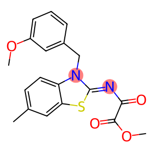 methyl [(3-(3-methoxybenzyl)-6-methyl-1,3-benzothiazol-2(3H)-ylidene)amino](oxo)acetate