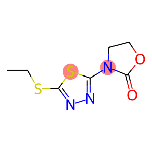 3-[5-(ethylsulfanyl)-1,3,4-thiadiazol-2-yl]-1,3-oxazolidin-2-one