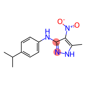 1H-Pyrazol-3-amine, 5-methyl-N-[4-(1-methylethyl)phenyl]-4-nitro-