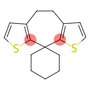 5,9-dihydrospiro(4H-thieno[3',2':5,6]cyclohepta[1,2-b]thiophene-9,1'-cyclohexane)