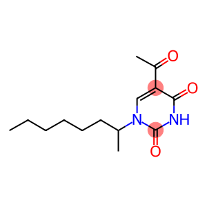 5-acetyl-1-(1-methylheptyl)-2,4(1H,3H)-pyrimidinedione