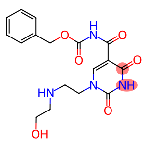 benzyl (1-{2-[(2-hydroxyethyl)amino]ethyl}-2,4-dioxo-1,2,3,4-tetrahydro-5-pyrimidinyl)carbonylcarbamate