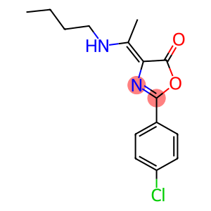 4-[1-(butylamino)ethylidene]-2-(4-chlorophenyl)-1,3-oxazol-5(4H)-one