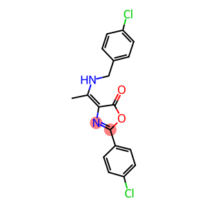 4-{1-[(4-chlorobenzyl)amino]ethylidene}-2-(4-chlorophenyl)-1,3-oxazol-5(4H)-one