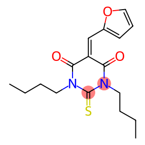 1,3-dibutyl-5-(2-furylmethylene)-2-thioxodihydro-4,6(1H,5H)-pyrimidinedione