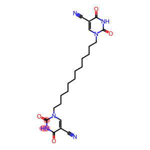 1-[12-(5-cyano-2,4-dioxo-3,4-dihydro-1(2H)-pyrimidinyl)dodecyl]-2,4-dioxo-1,2,3,4-tetrahydro-5-pyrimidinecarbonitrile