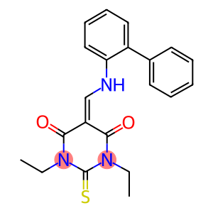 5-[([1,1'-biphenyl]-2-ylamino)methylene]-1,3-diethyl-2-thioxodihydro-4,6(1H,5H)-pyrimidinedione