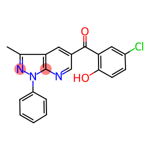 (5-chloro-2-hydroxyphenyl)(3-methyl-1-phenyl-1H-pyrazolo[3,4-b]pyridin-5-yl)methanone