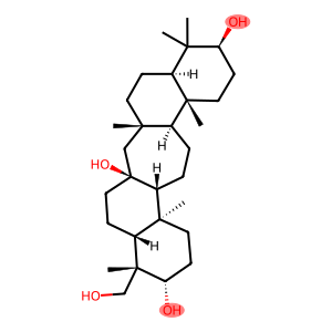 (22S)-C(14a)-Homo-27-norgammacerane-3β,14β,21α,29-tetrol