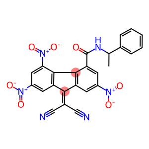 9-(dicyanomethylene)-2,5,7-trisnitro-N-(1-phenylethyl)-9H-fluorene-4-carboxamide