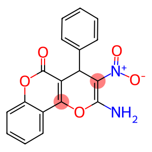 2-amino-3-nitro-4-phenyl-4H,5H-pyrano[3,2-c]chromen-5-one