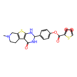 4-(7-methyl-4-oxo-1,2,3,4,5,6,7,8-octahydropyrido[4',3':4,5]thieno[2,3-d]pyrimidin-2-yl)phenyl 2-thiophenecarboxylate