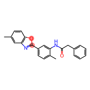 N-[2-methyl-5-(5-methyl-1,3-benzoxazol-2-yl)phenyl]-2-phenylacetamide