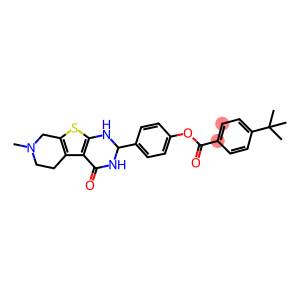 4-(7-methyl-4-oxo-1,2,3,4,5,6,7,8-octahydropyrido[4',3':4,5]thieno[2,3-d]pyrimidin-2-yl)phenyl 4-tert-butylbenzoate