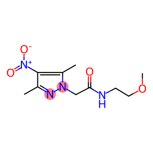 2-{4-nitro-3,5-dimethyl-1H-pyrazol-1-yl}-N-(2-methoxyethyl)acetamide