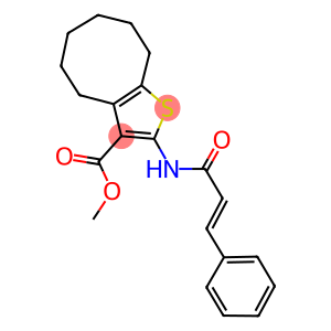 methyl 2-(cinnamoylamino)-4,5,6,7,8,9-hexahydrocycloocta[b]thiophene-3-carboxylate