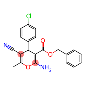 benzyl 2-amino-4-(4-chlorophenyl)-5-cyano-6-methyl-4H-pyran-3-carboxylate