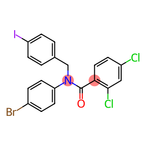 N-(4-bromophenyl)-2,4-dichloro-N-(4-iodobenzyl)benzamide