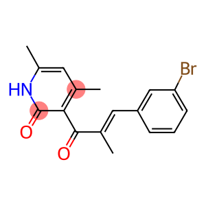 3-[3-(3-bromophenyl)-2-methylacryloyl]-4,6-dimethyl-2(1H)-pyridinone