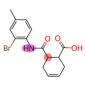 6-[(2-bromo-4-methylanilino)carbonyl]-3-cyclohexene-1-carboxylic acid