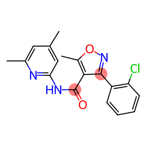 3-(2-chlorophenyl)-N-(4,6-dimethyl-2-pyridinyl)-5-methyl-4-isoxazolecarboxamide