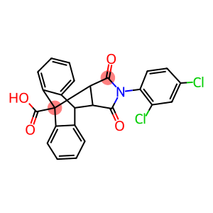 17-(2,4-dichlorophenyl)-16,18-dioxo-17-azapentacyclo[6.6.5.0~2,7~.0~9,14~.0~15,19~]nonadeca-2,4,6,9,11,13-hexaene-1-carboxylic acid