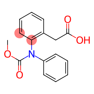 2-[(methoxycarbonyl)phenylamino]benzeneacetic acid