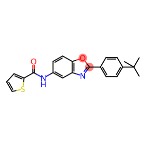 N-[2-(4-tert-butylphenyl)-1,3-benzoxazol-5-yl]-2-thiophenecarboxamide