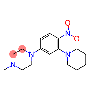 1-[4-nitro-3-(1-piperidinyl)phenyl]-4-methylpiperazine