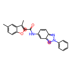 3,5-dimethyl-N-(2-phenyl-2H-1,2,3-benzotriazol-5-yl)-1-benzofuran-2-carboxamide