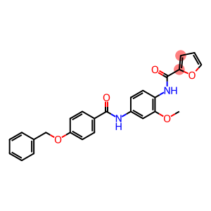 N-(4-{[4-(benzyloxy)benzoyl]amino}-2-methoxyphenyl)-2-furamide