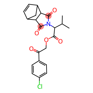 2-(4-chlorophenyl)-2-oxoethyl 2-(3,5-dioxo-4-azatricyclo[5.2.1.0~2,6~]dec-8-en-4-yl)-3-methylbutanoate