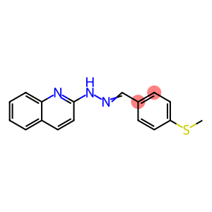 4-(methylsulfanyl)benzaldehyde 2-quinolinylhydrazone