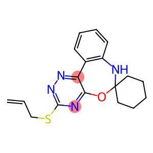 3-(allylsulfanyl)-6,7-dihydrospiro([1,2,4]triazino[5,6-d][3,1]benzoxazepine-6,1'-cyclohexane)