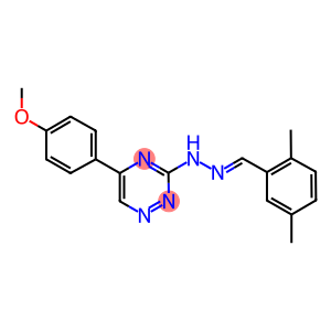 2,5-dimethylbenzaldehyde [5-(4-methoxyphenyl)-1,2,4-triazin-3-yl]hydrazone