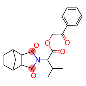 2-oxo-2-phenylethyl 2-(3,5-dioxo-4-azatricyclo[5.2.1.0~2,6~]dec-4-yl)-3-methylbutanoate