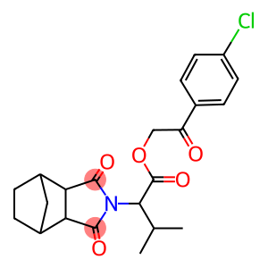 2-(4-chlorophenyl)-2-oxoethyl 2-(3,5-dioxo-4-azatricyclo[5.2.1.0~2,6~]dec-4-yl)-3-methylbutanoate