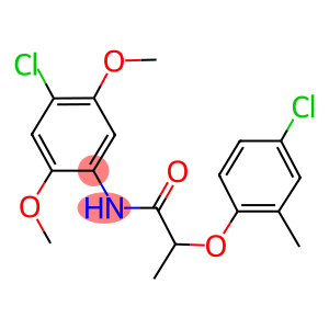 N-(4-chloro-2,5-dimethoxyphenyl)-2-(4-chloro-2-methylphenoxy)propanamide