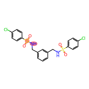 4-chloro-N-[3-({[(4-chlorophenyl)sulfonyl]amino}methyl)benzyl]benzenesulfonamide