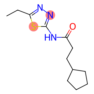 3-cyclopentyl-N-(5-ethyl-1,3,4-thiadiazol-2-yl)propanamide