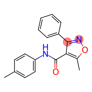 5-methyl-N-(4-methylphenyl)-3-phenyl-4-isoxazolecarboxamide