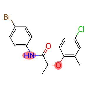 N-(4-bromophenyl)-2-(4-chloro-2-methylphenoxy)propanamide
