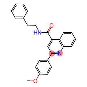 2-(4-methoxyphenyl)-N-(2-phenylethyl)-4-quinolinecarboxamide