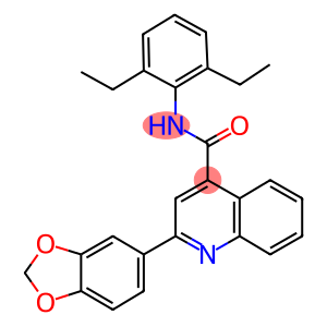 2-(1,3-benzodioxol-5-yl)-N-(2,6-diethylphenyl)-4-quinolinecarboxamide