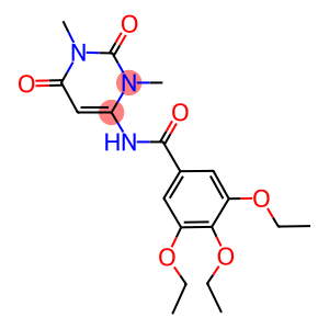 N-(1,3-dimethyl-2,6-dioxo-1,2,3,6-tetrahydro-4-pyrimidinyl)-3,4,5-triethoxybenzamide